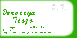 dorottya tiszo business card